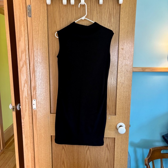Old Navy Mock Neck Black Bodycon Maternity Dress Size Medium - Picture 2 of 6